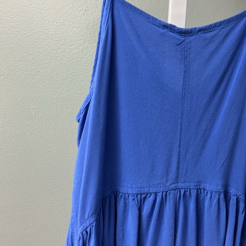 Express Y2K Blue Sleeveless mini Dress Retro Vintage Resort Wear Beach wear - Picture 6 of 6